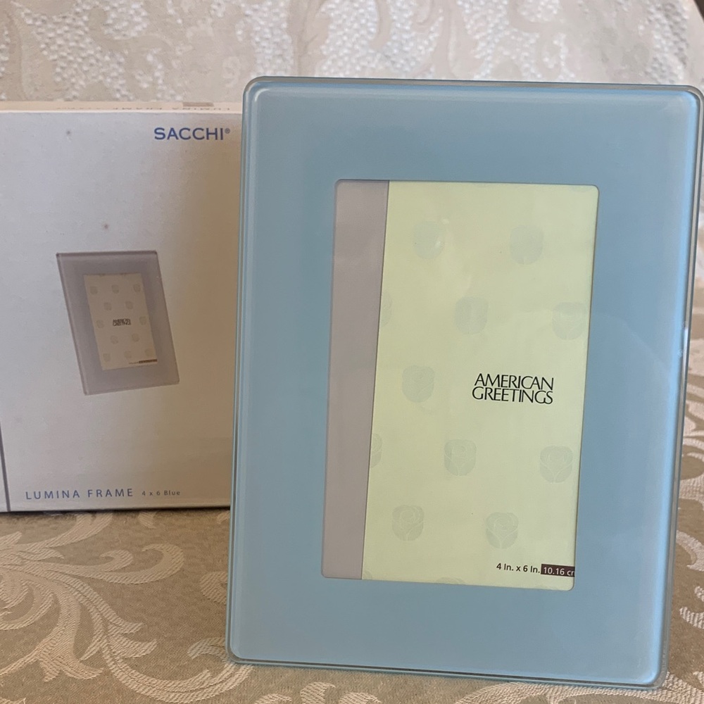 American Greetings Light Blue 4x6 Photo Frame